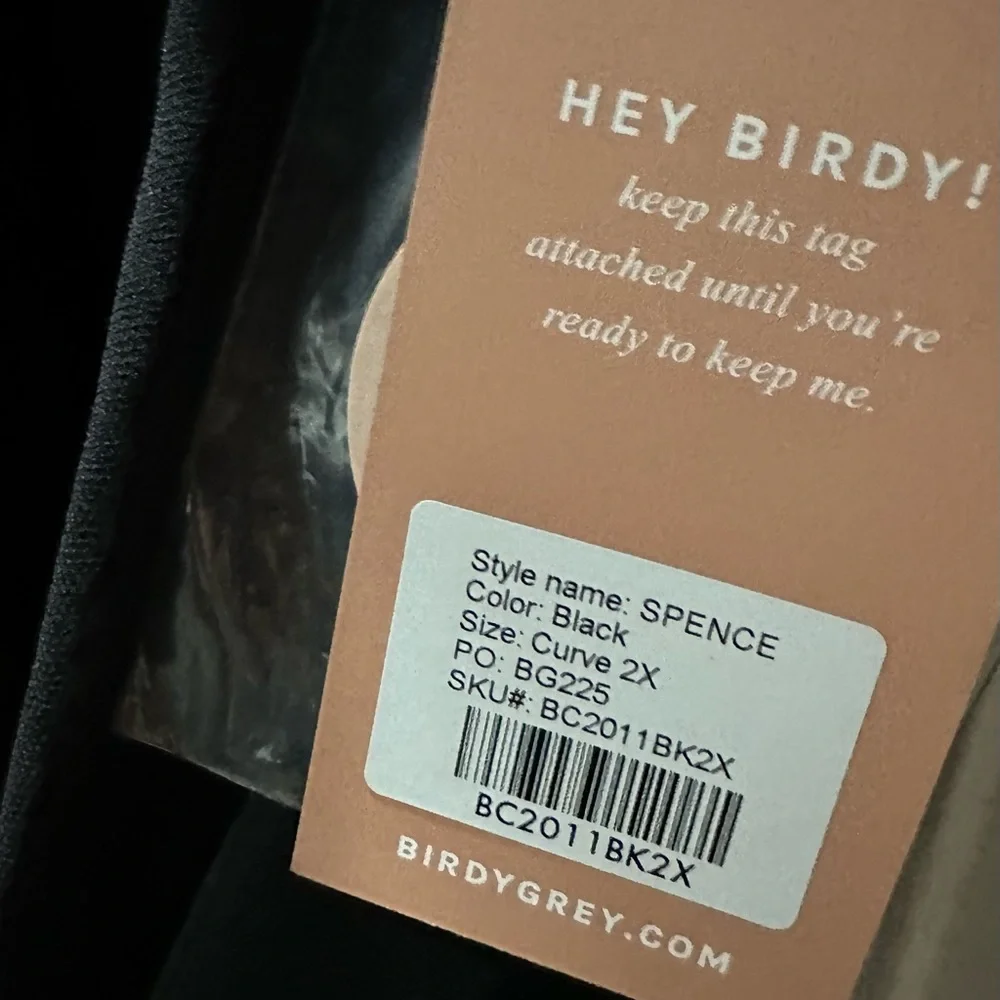 Birdy Grey SPENCE CONVERTIBLE DRESS CHIFFON BLACK CURVE 2X NEW NWT BRIDESMAID